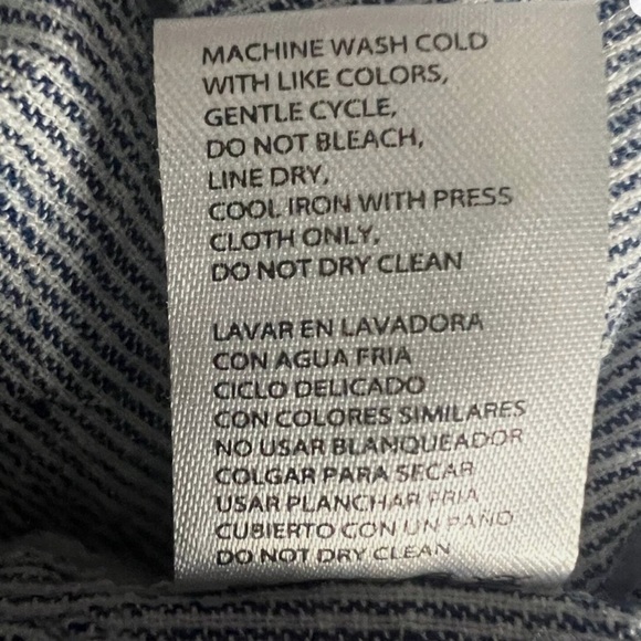 Weatherproof women XL Linen Blend Striped Button Down shirt - Picture 2 of 9